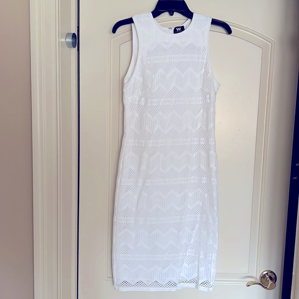 Worth white sleeveless dress